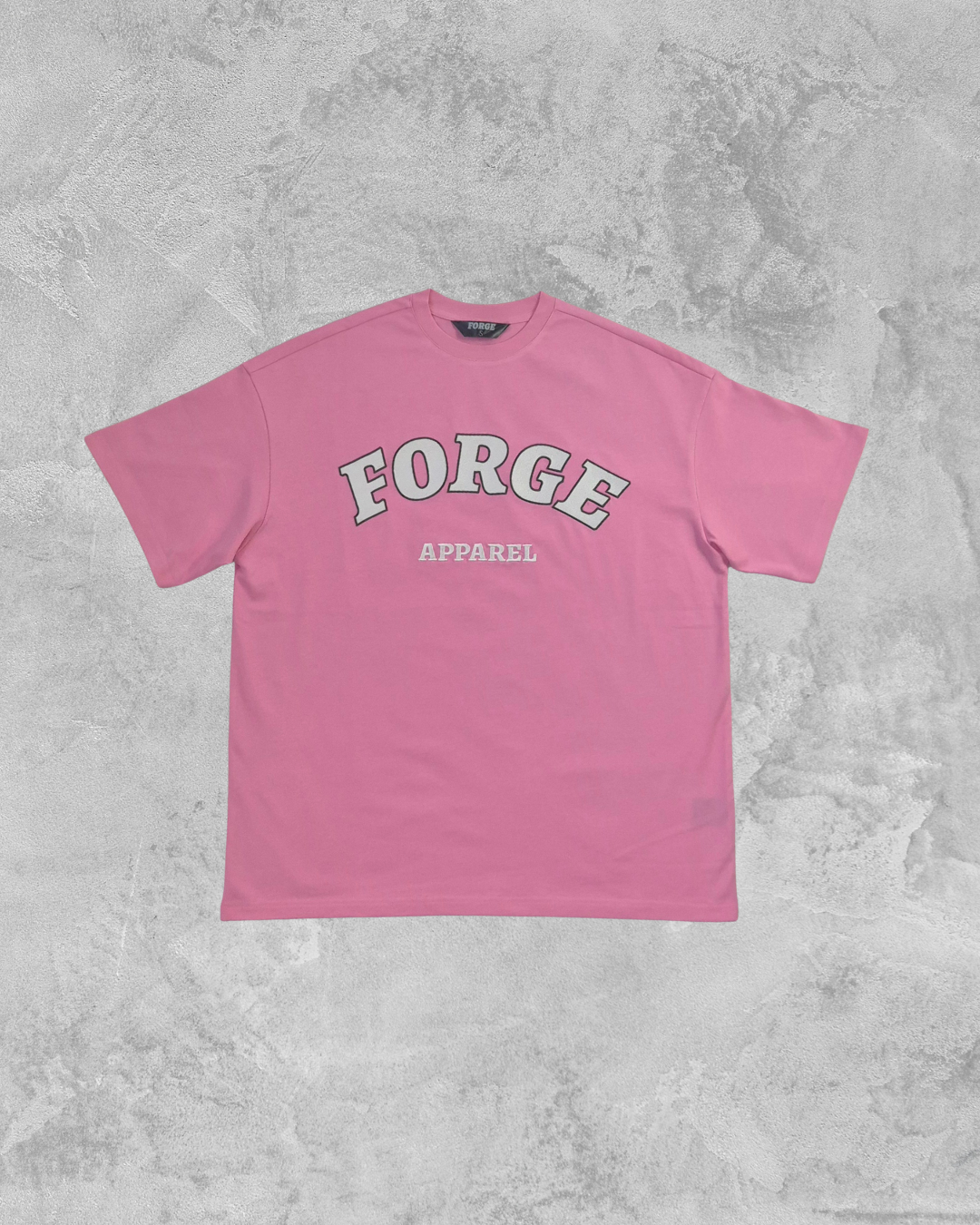 Oversize Tee - Pink/White